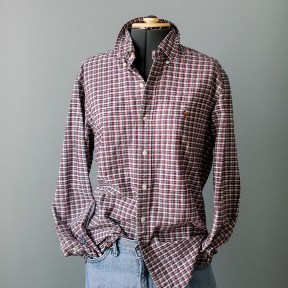 Ralph Lauren Men's Button Down Shirt Multi Color Plaid Size Medium - Picture 1 of 8